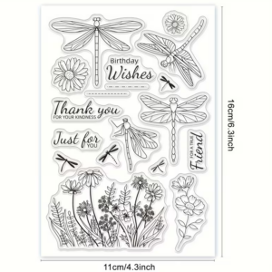Dragonfly & Daisies Stamp Set