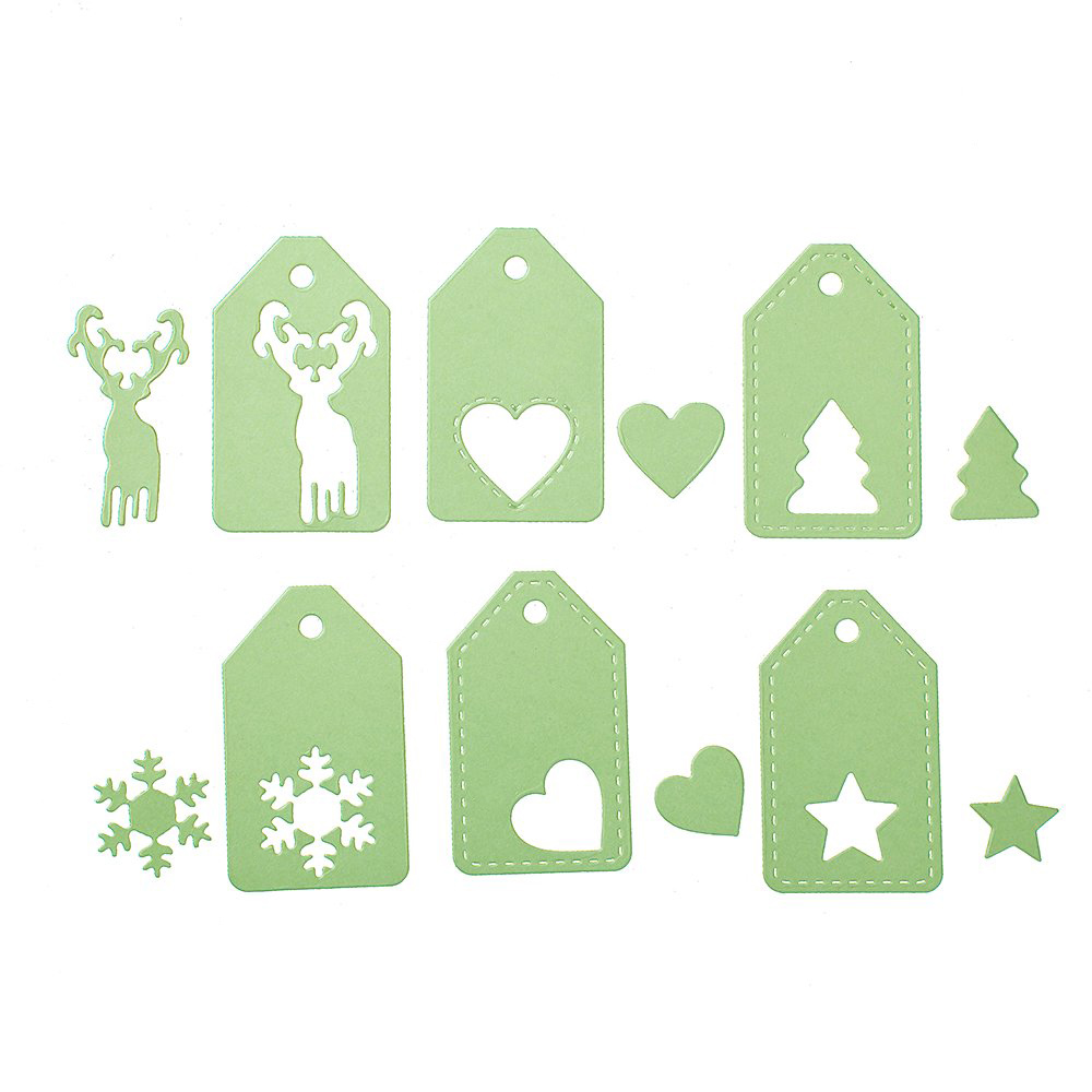 Seasonal Gift Tag Die Set 6 Piece - Riverside Crafts