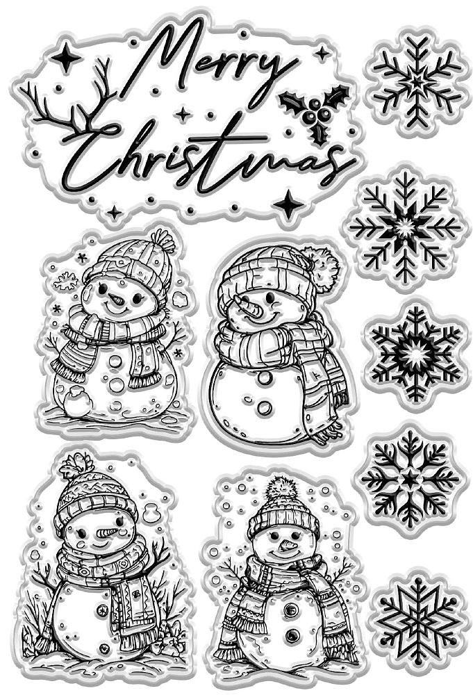 Festive Snowman Stamp Set - RCS072